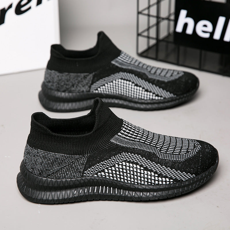 Zapatos transpirables para caminar para hombre, mocasines ligeros para exteriores, zapatos informales suaves y flexibles para hombre, calzado de moda, zapatillas de deporte 39-48