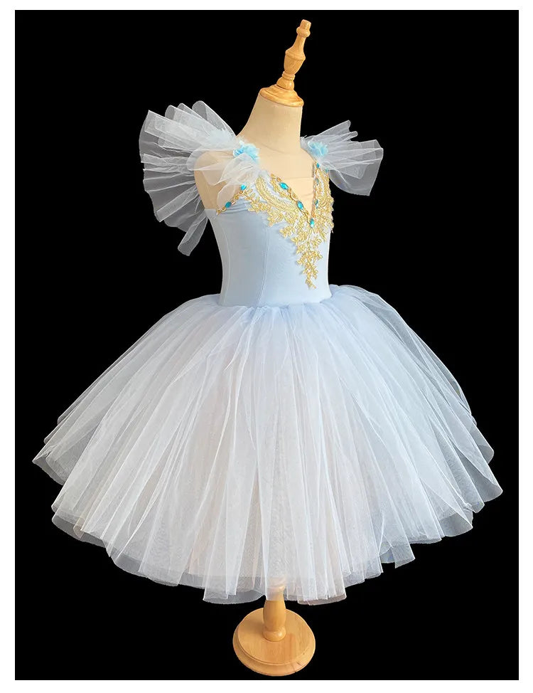 Vestido de Ballet Tutú para Niñas, Traje de Bailarina Infantil
