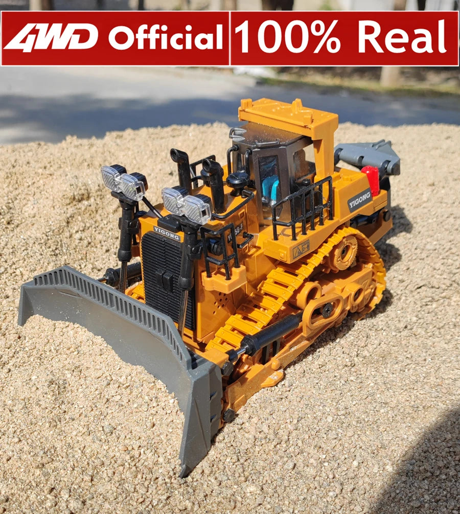 Excavadora, Volquete y Bulldozer RC 4WD con Control Remoto, Vehículos de Construcción