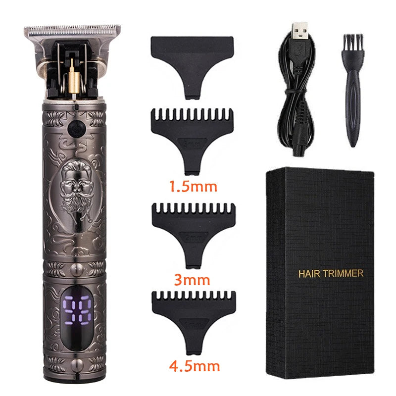 Afeitadora Inalámbrica T9 Recortadora de Pelo para Hombre
