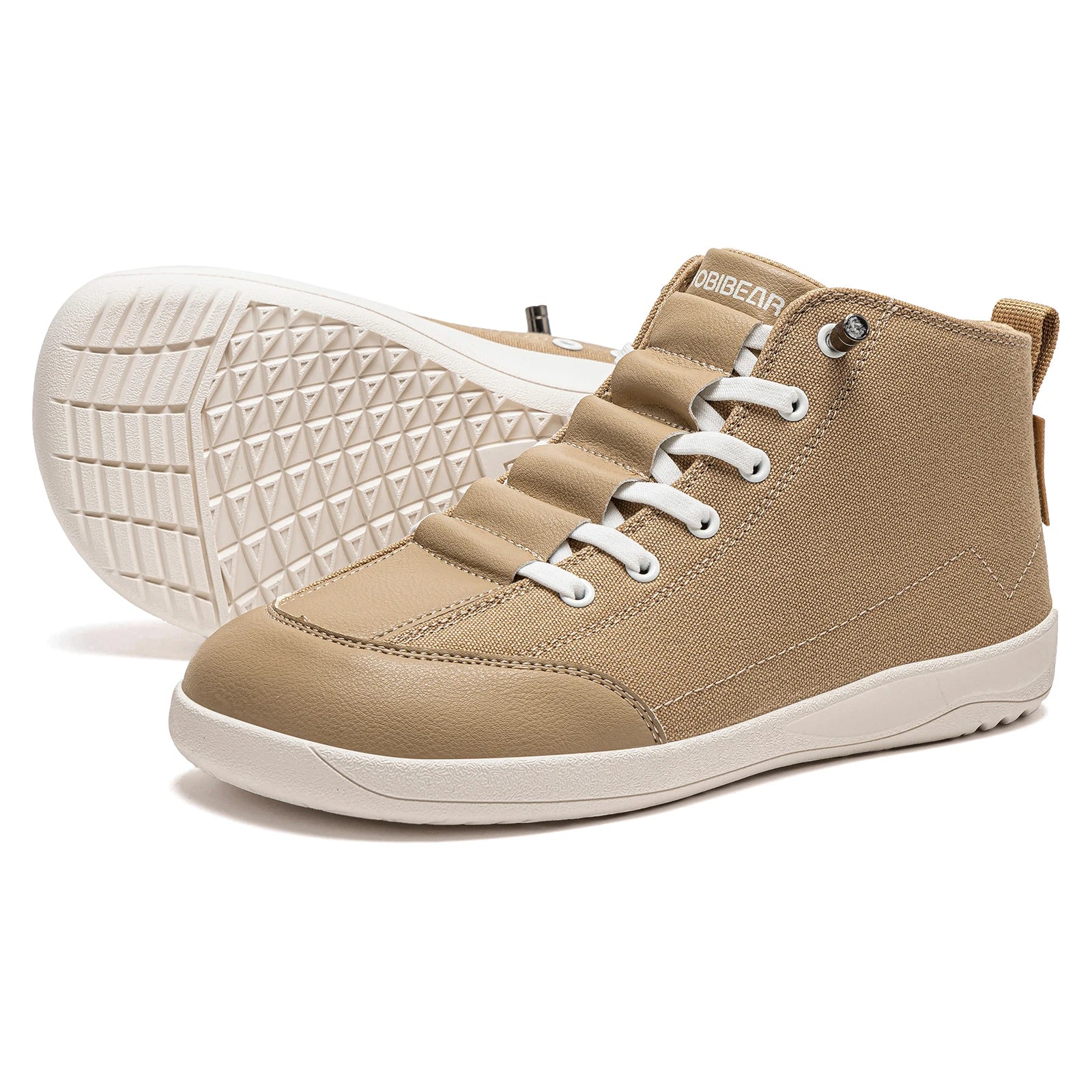 Zapatillas de Lona Minimalistas HOBIBEAR Media Caña Punta Ancha