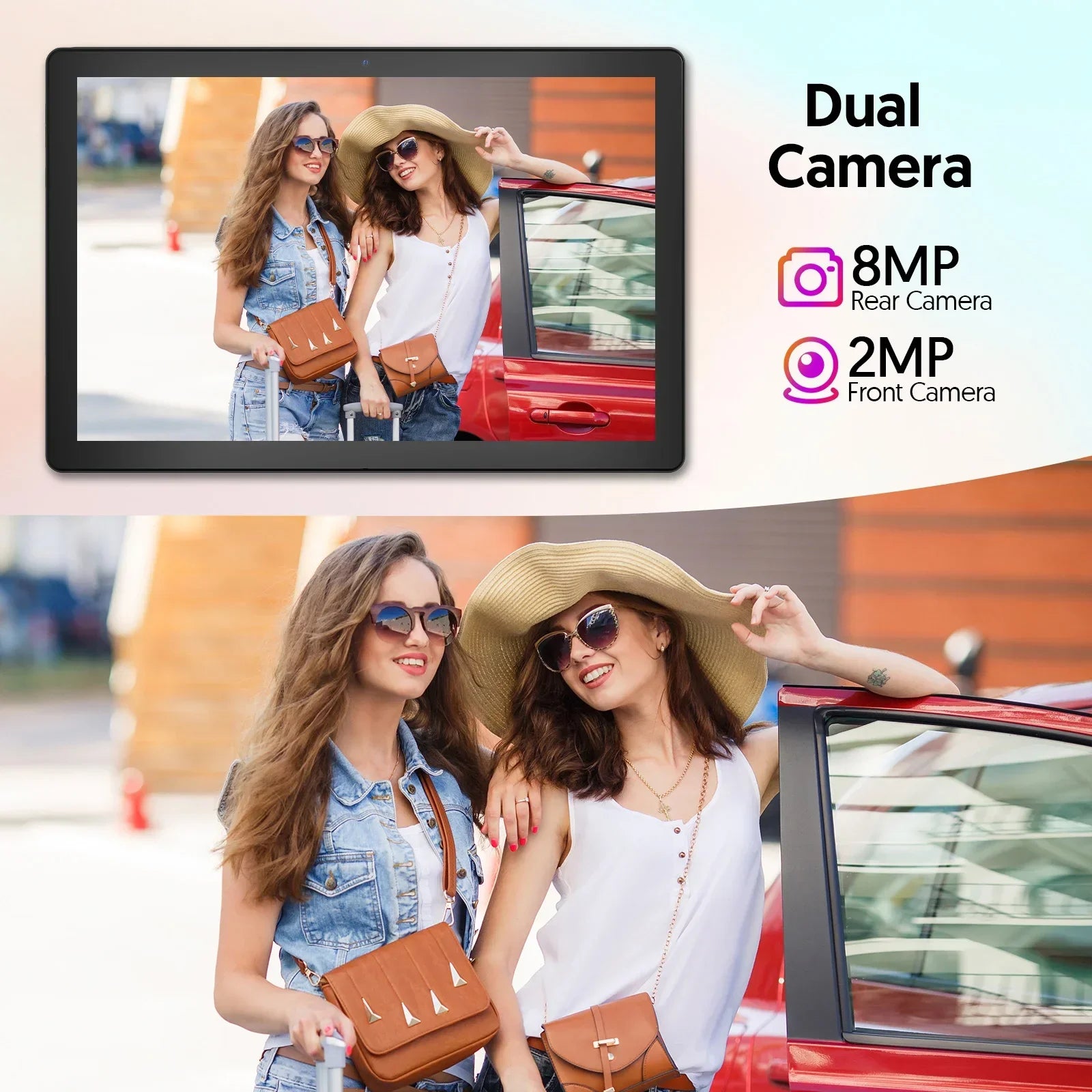 Tablet Android 15 BAKEN 10 pulgadas 12GB RAM 64GB Quad Core WiFi 5G