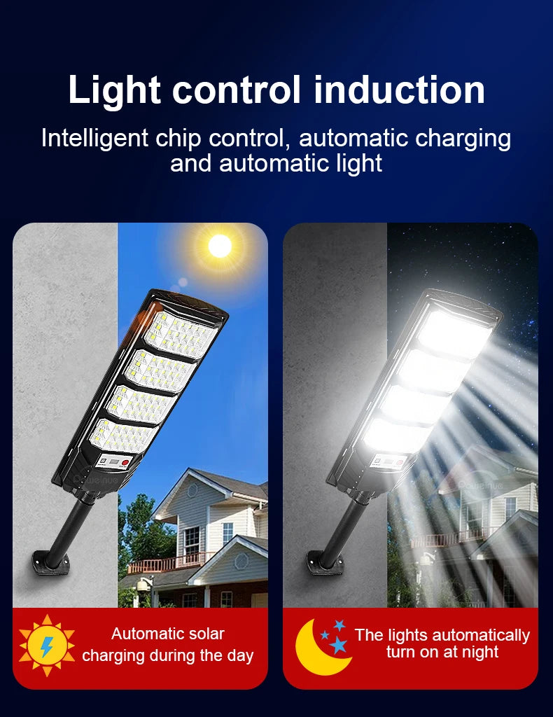 Reflector Solar LED con Sensor de Movimiento para Jardín, Impermeable IP65
