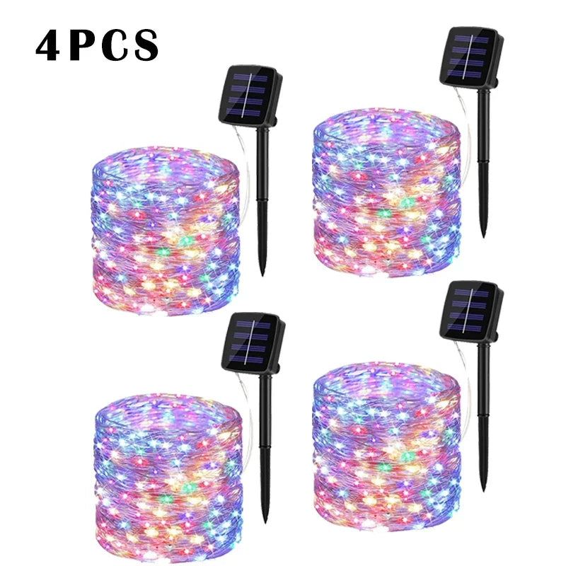 Guirnalda LED Solar para Jardín 7-32M - Impermeable IP65 8 Modos