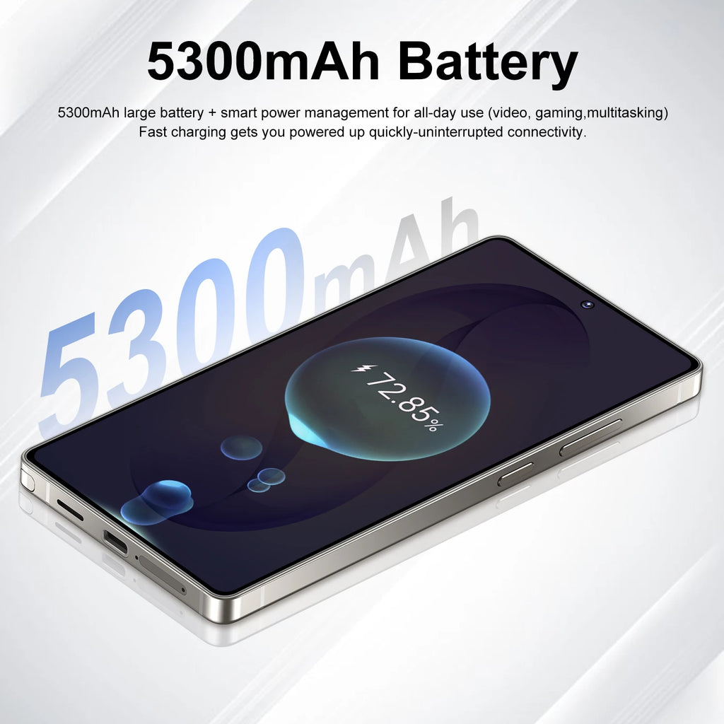 Teléfono Inteligente SURGAZE Versión Global S26 Ultra 5G Android 5300mAH 12GB RAM 512GB ROM 6.6 Pulgadas 24+48MP Red 5G