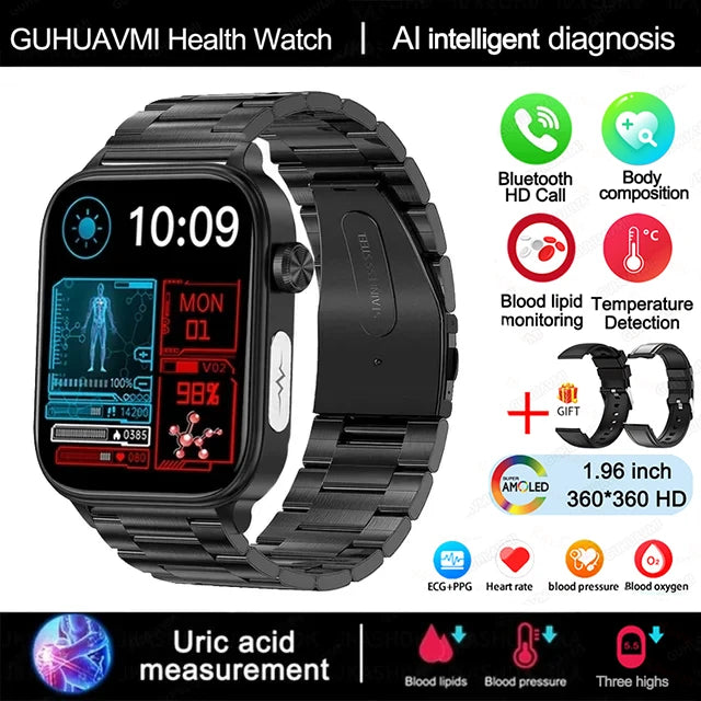 Smartwatch con Diagnóstico AI y ECG para Hombre