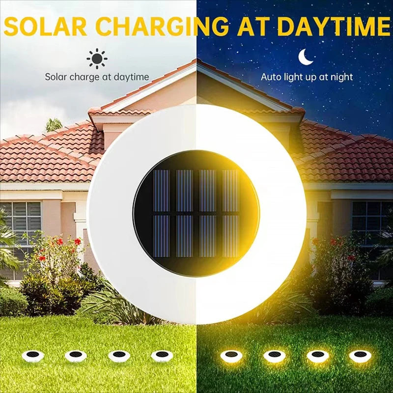 Luz Solar para Jardín, Paquete de 1/2/3/4 Unidades, Impermeable para Exteriores, Lámpara para Caminos, Iluminación de Paisaje para Patio, Entrada y Pasillos