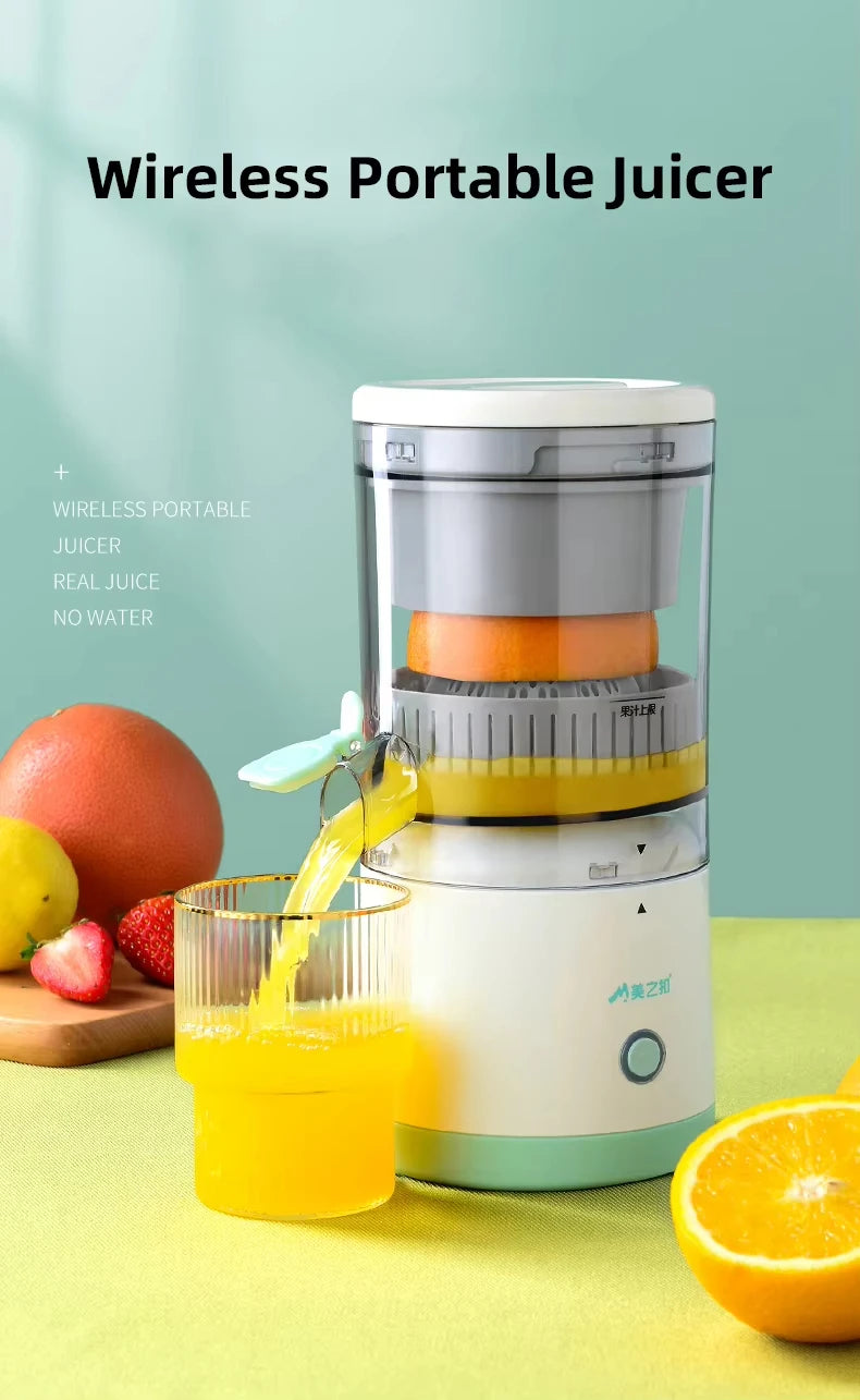 Exprimidor Lento Inalámbrico 7.4V para Naranjas y Cítricos
