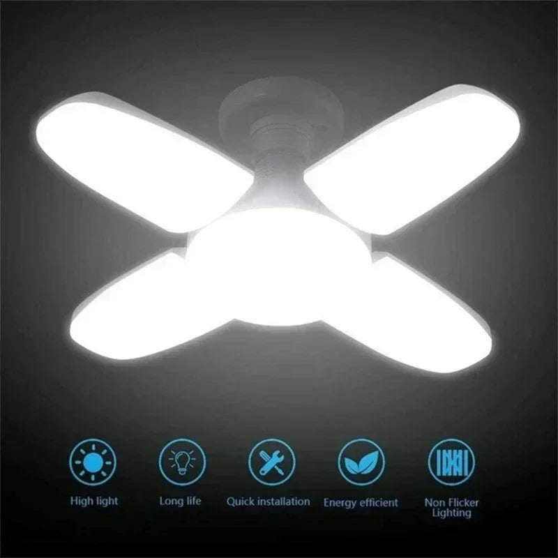 Bombilla LED Plegable 4 Cuchillas 6500K Sin Parpadeo