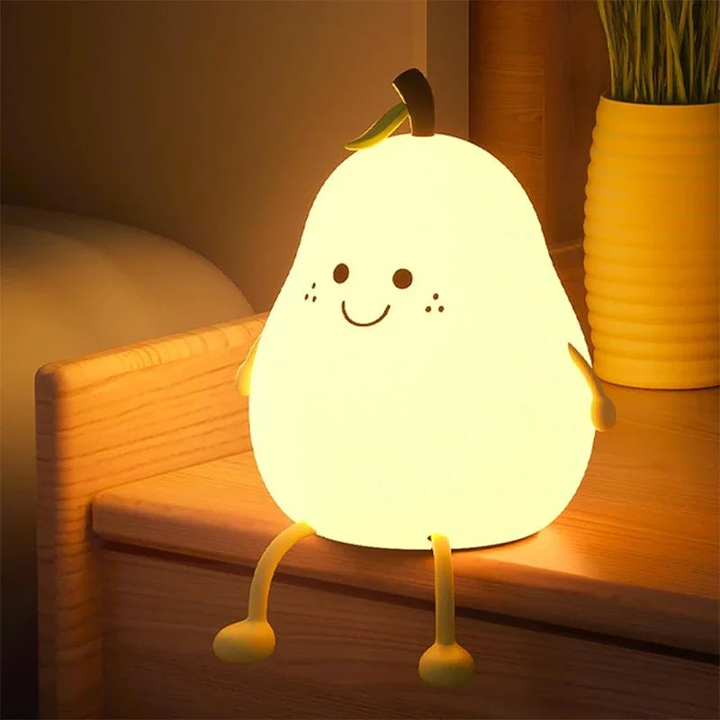 Luz nocturna de silicona suave: lámpara de noche regulable de 3 niveles con control táctil recargable por USB para guardería, niños, bebés y decoración de regalo