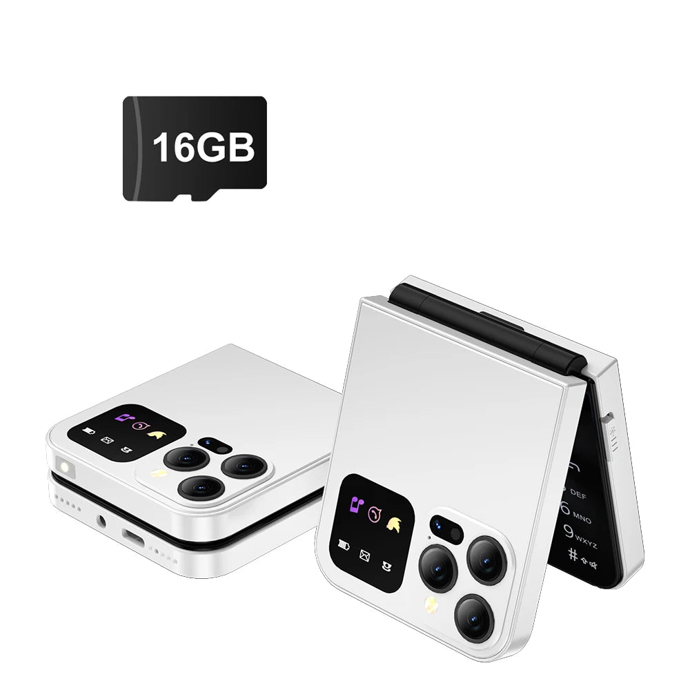 SERVO A50 PRO Teléfono móvil con tapa, pantalla de 2,4 ", marcación rápida, grabación de llamadas, lista negra, 2 tarjetas SIM, teléfonos móviles plegables desbloqueados, nueva versión