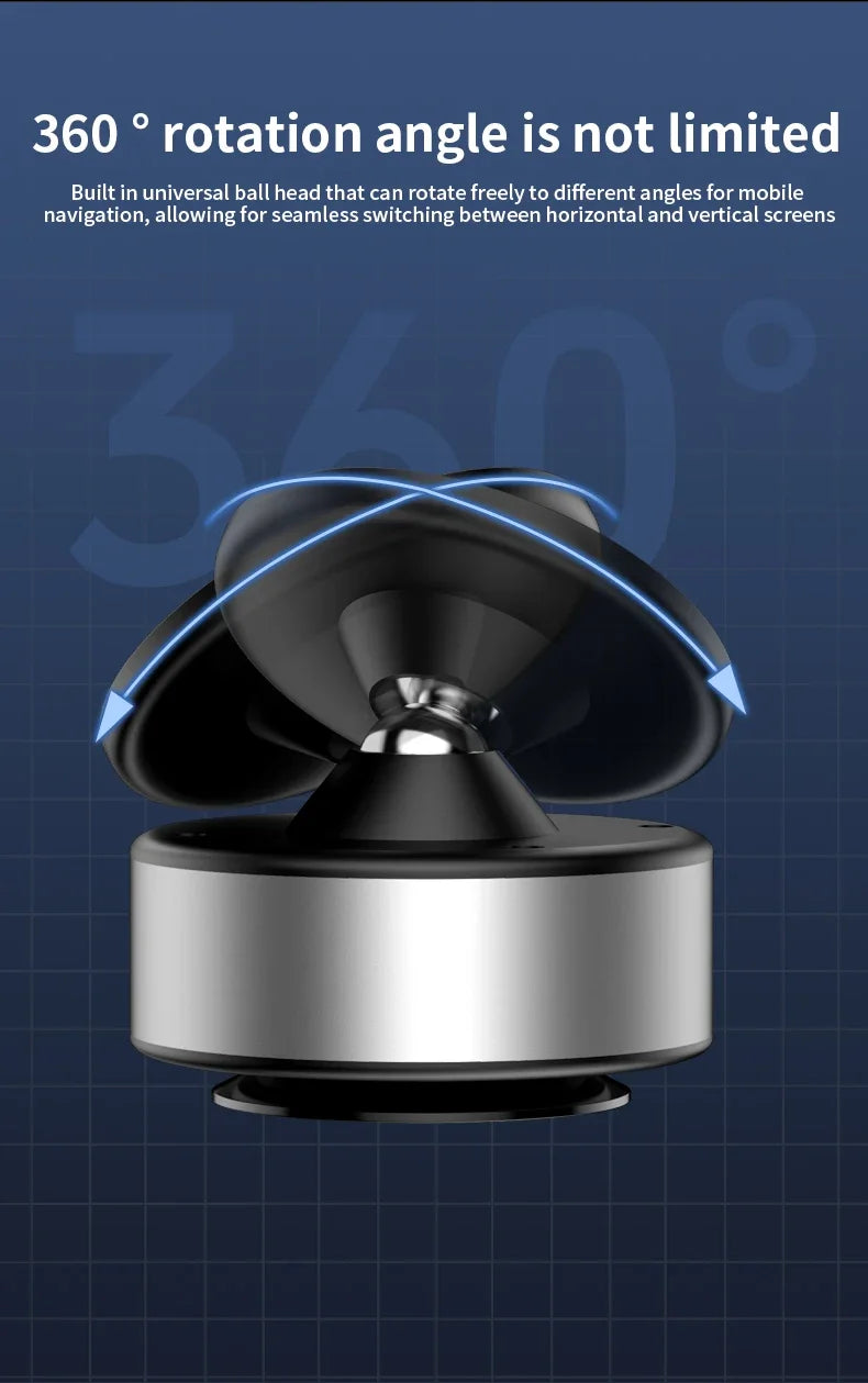 NUEVO Soporte Magnético para Coche con Adsorción al Vacío 360 °   Soporte giratorio para teléfono móvil con navegación para teléfonos inteligentes de 4,7 pulgadas o superiores
