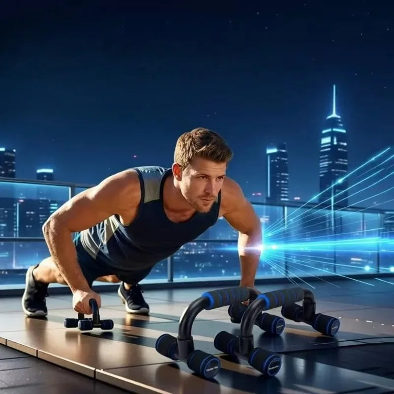 Tabla de flexiones en forma de I para entrenamiento en casa