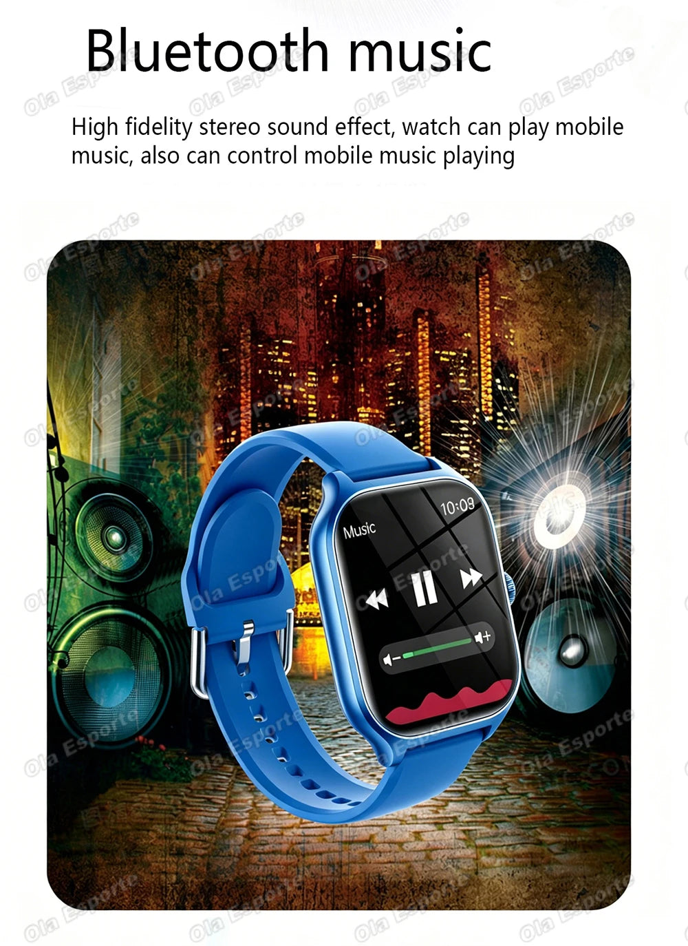 Reloj Inteligente 2.01 Podómetro Monitor de Sueño