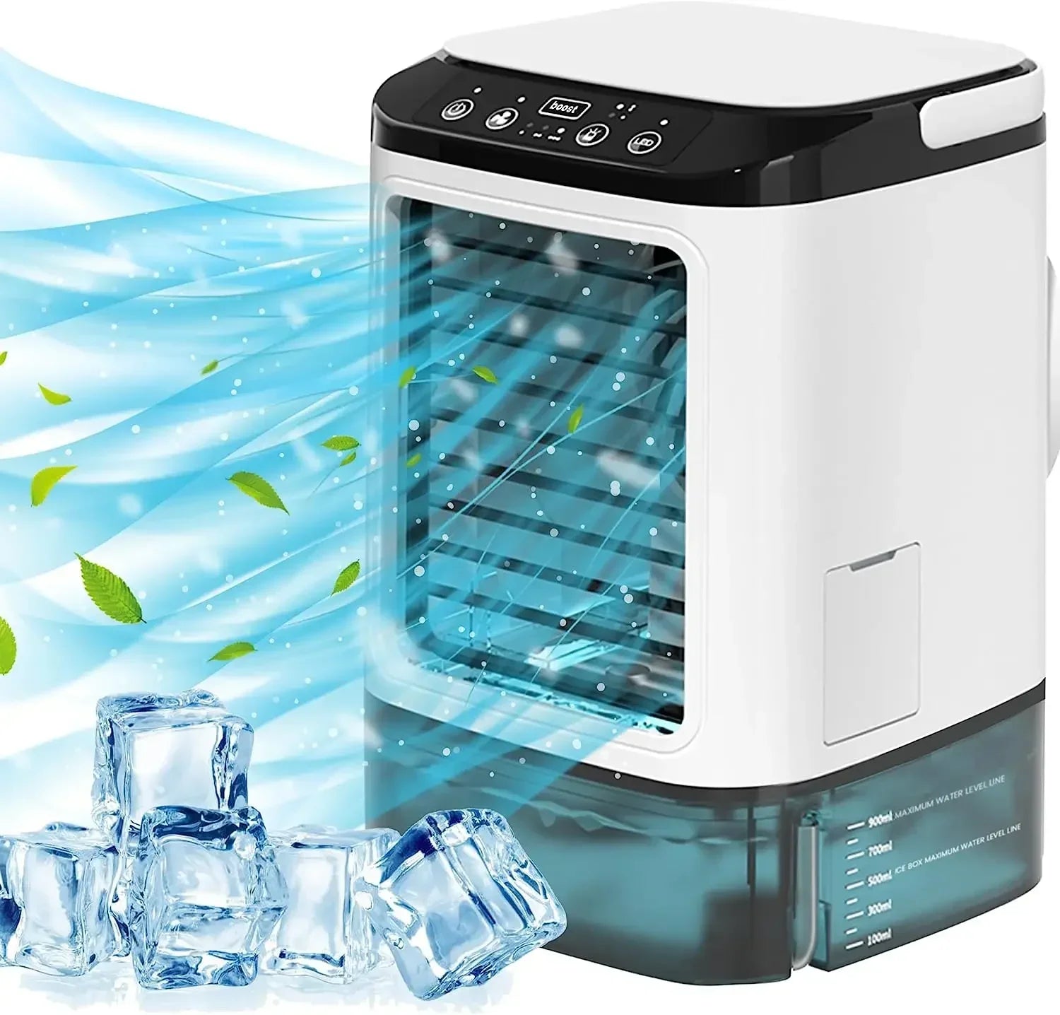 Ventilador de Escritorio con Atomización Ultrasónica Dual
