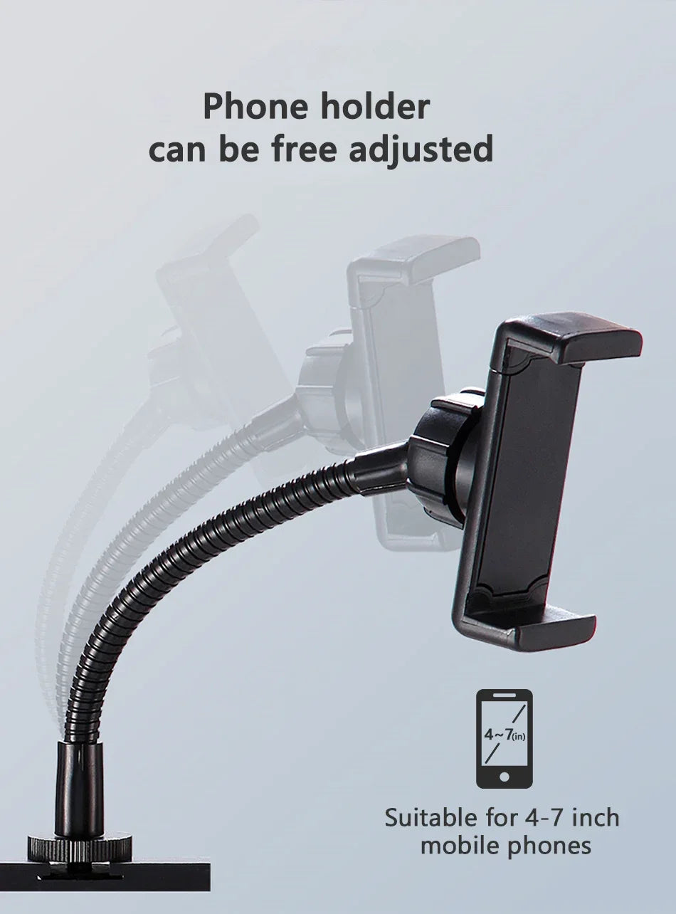 Luz de Video de 26CM, Anillo de Luz LED Regulable para Selfies, Lámpara de Anillo USB con Soporte de Trípode Opcional para Grabación de Video y Maquillaje