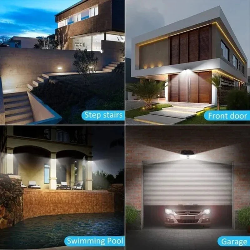 Luces LED Solares de Seguridad con Sensor para Jardín