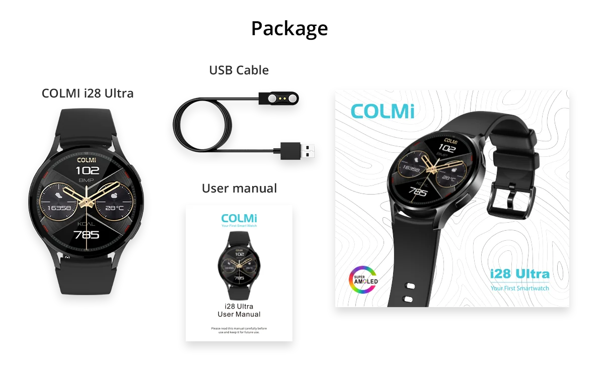 COLMI i28 Ultra AI Smartwatch AMOLED