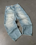Pantalones Vaqueros Holgados Vintage de Pierna Ancha Y2K para Mujer