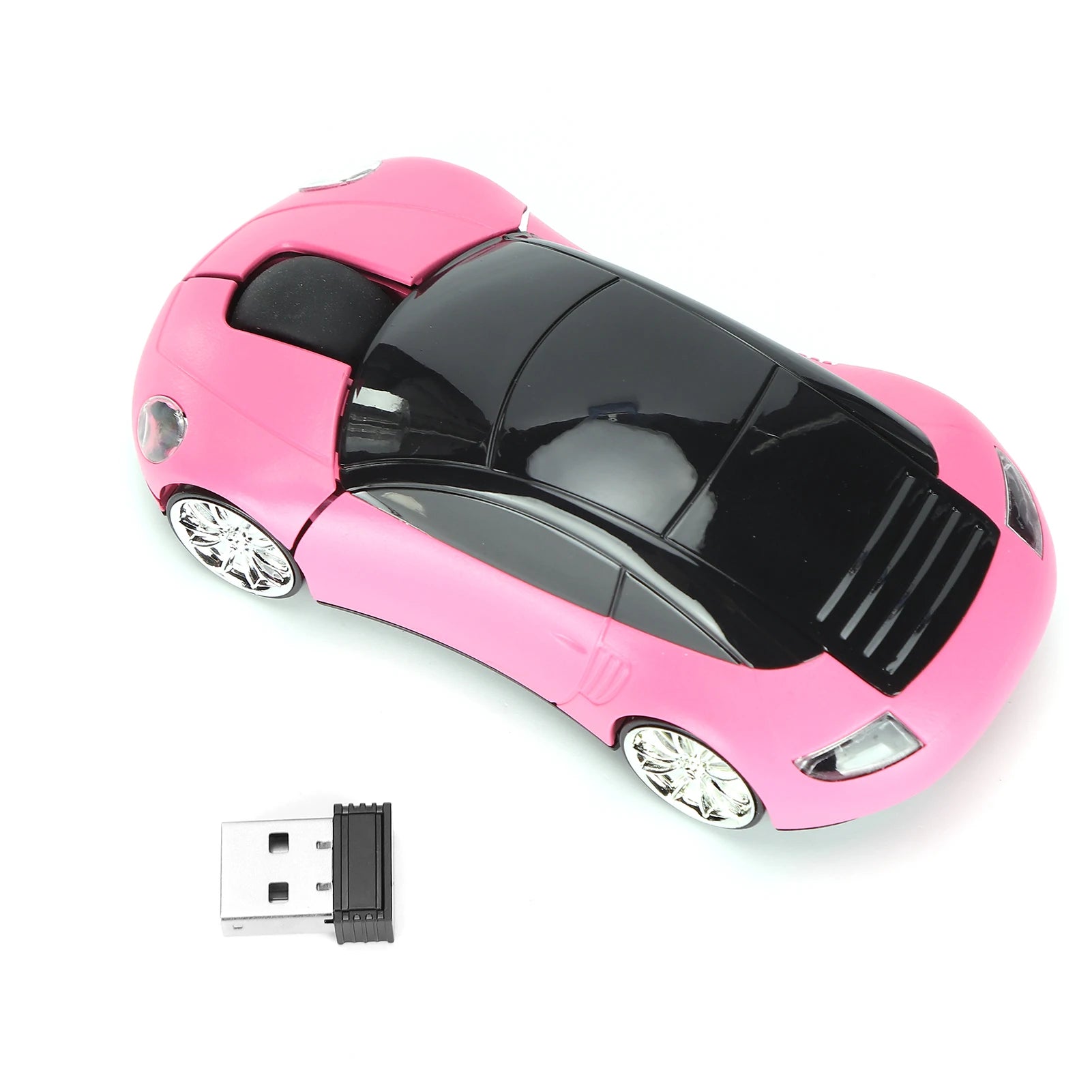 Ratón inalámbrico inteligente en forma de coche, portátil, 2,4G, inalámbrico, con receptor USB, para oficina, ordenador portátil, tableta