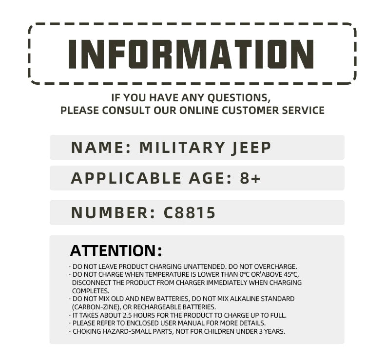 Coche RC JJRC C8815, Jeep Willys 1941, 2.4g 4WD RTR, Crawler, Camioneta Militar Todoterreno, Juguete de Escala, Regalo para Niños