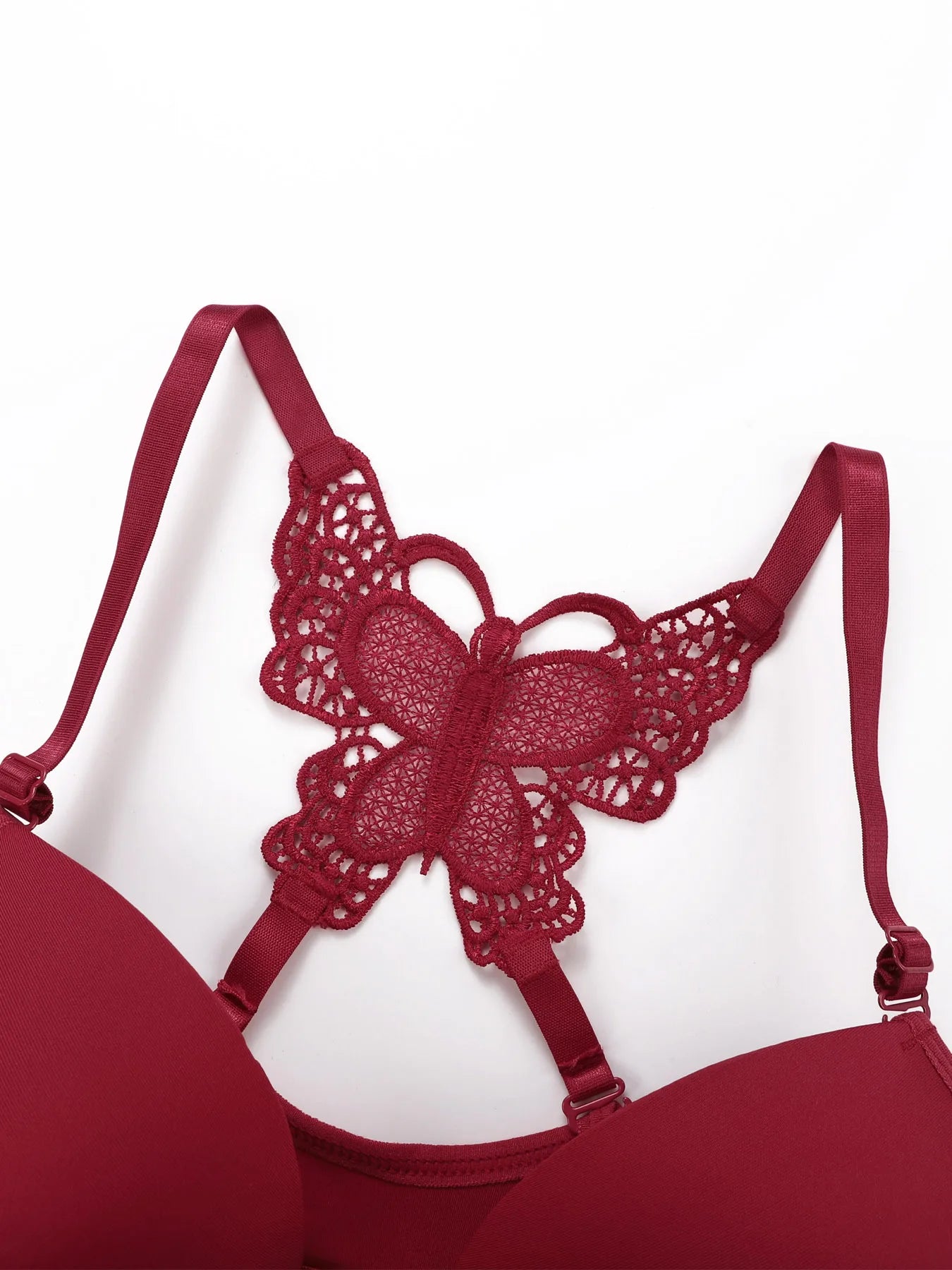 Conjunto de Sujetador y Tanga con Bordado Floral