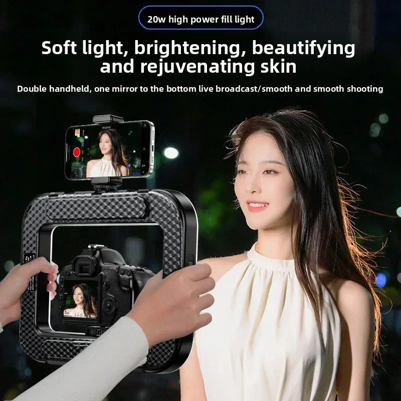 Anillo de mano portátil, luz LED, nueva jaula de conejo, iluminación, lámpara de fotografía para transmisión en vivo móvil, decoración de luz para Selfie