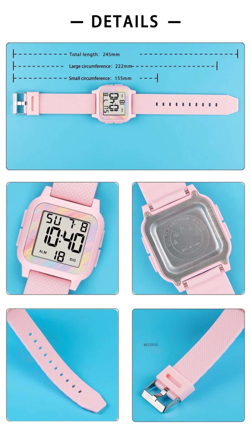 Reloj Deportivo Ultrafino Luminoso MAYZHISU Pareja