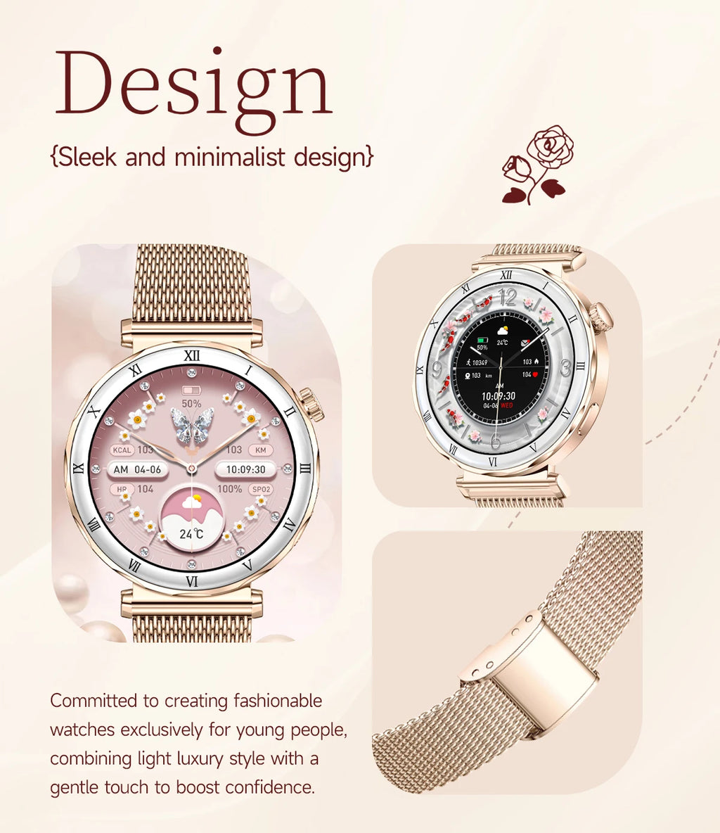 LIGE Reloj Inteligente Ultrafino 6.2mm Mujer