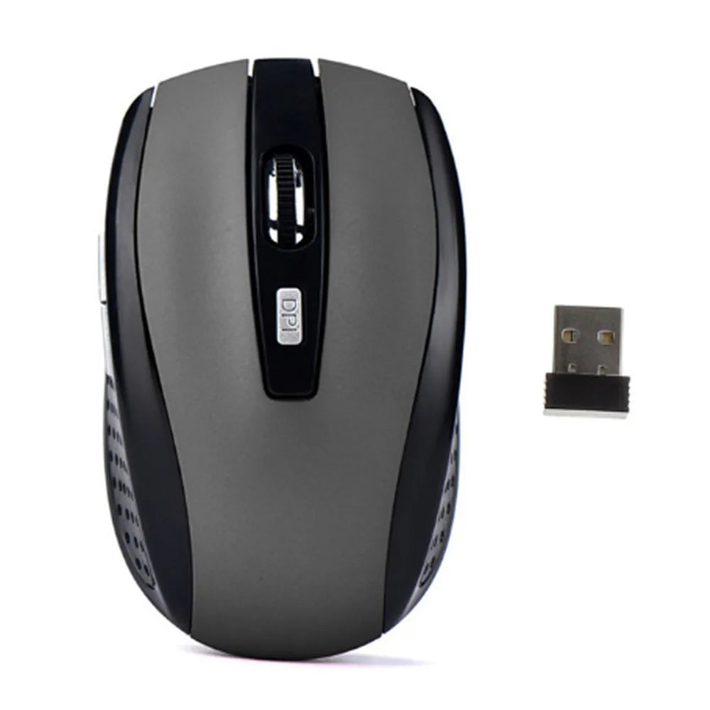 Ratón inalámbrico silencioso 2,4G, ratón óptico portátil para oficina, niveles de DPI ajustables para Notebook, PC, portátil, MacBook