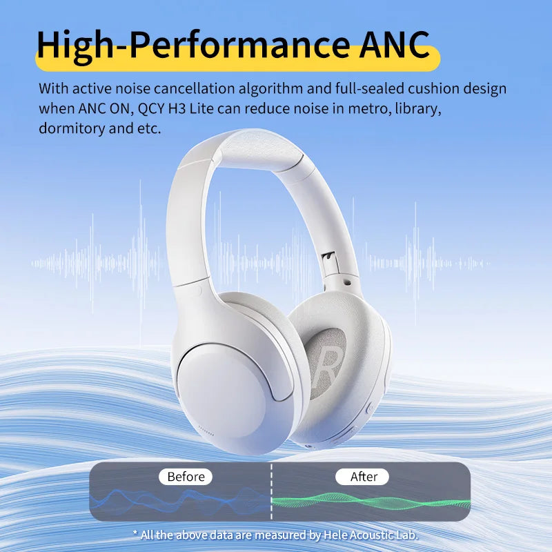 QCY H3 Lite Auriculares ANC Bluetooth 5.3 60H