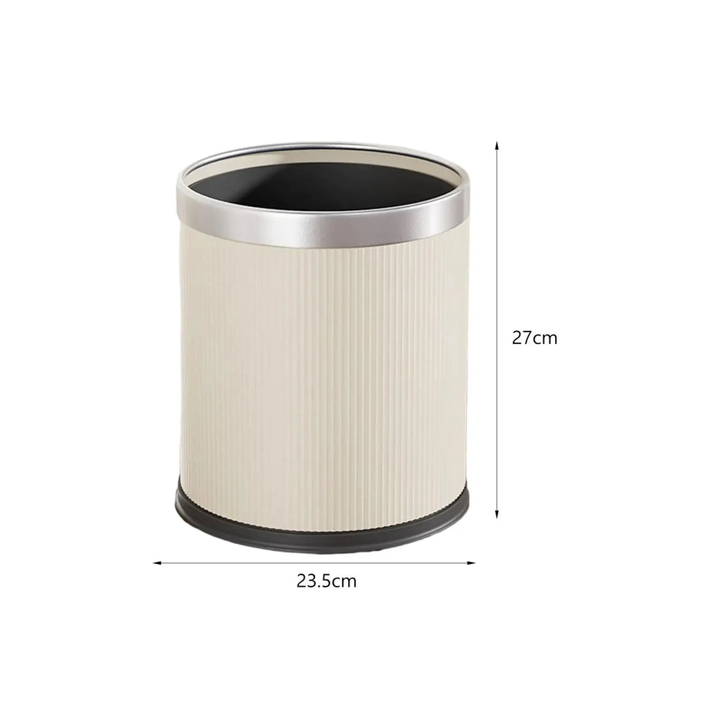Cubo de basura moderno con tapa abierta, cesta de basura rústica Simple, sala de estudio ligero para cubo de basura, baño, dormitorio, baño, Hotel
