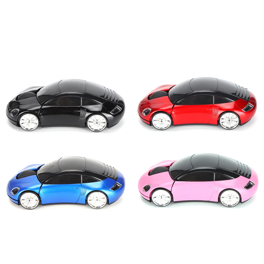 Ratón inalámbrico inteligente en forma de coche, portátil, 2,4G, inalámbrico, con receptor USB, para oficina, ordenador portátil, tableta