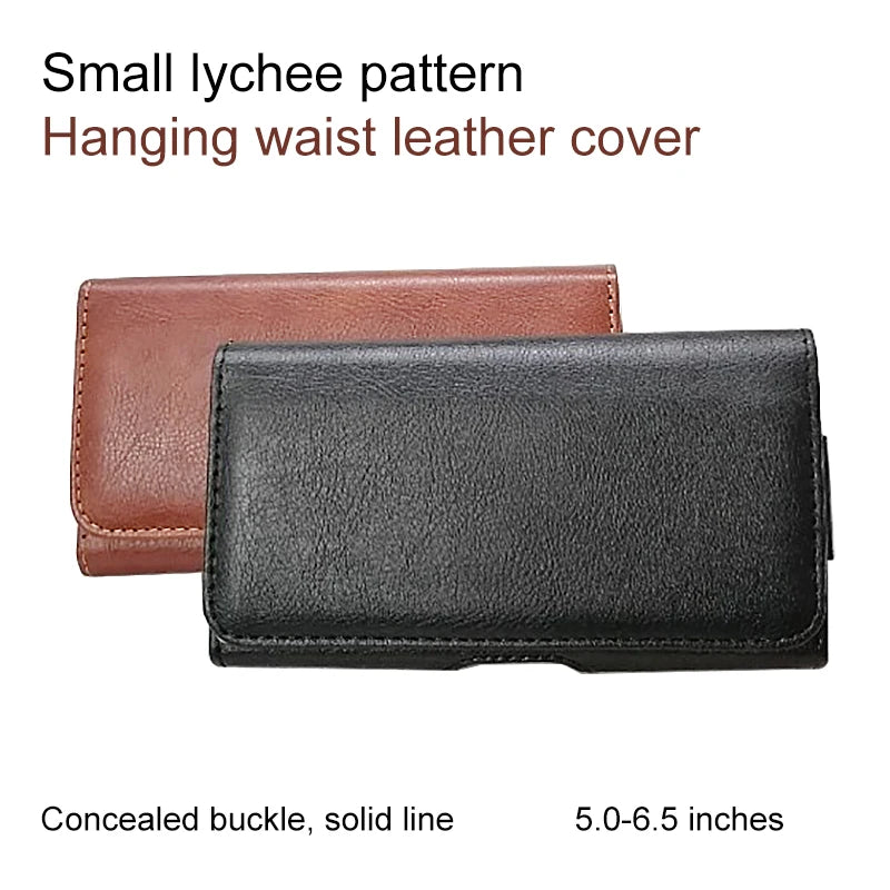 Funda Universal con Clip para Cinturón, Cuero, 4.7-6.5 Pulgadas