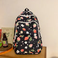 Mochila de Nailon con Estampado de Fresas, Linda y Ligera, Resistente al Agua, con Múltiples Bolsillos, para la Escuela y Uso Diario