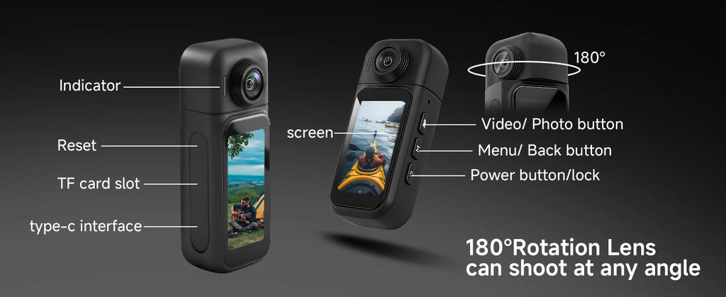 Cámara Corporal X50 Pro 1080P para Ciclismo y Vlog