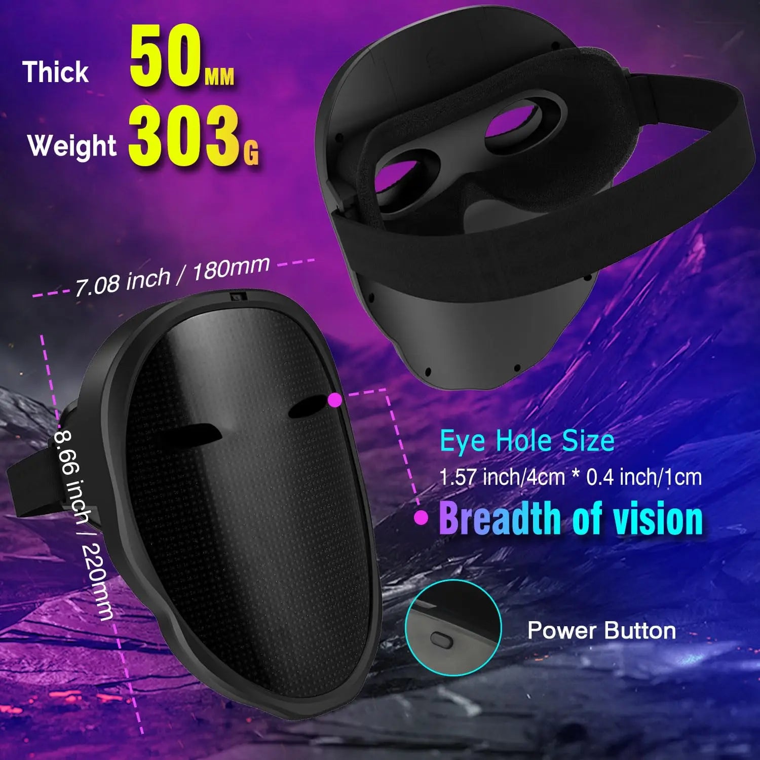 Máscara con luz LED para fiesta, detección de gestos, pantalla inteligente, máscaras faciales LED, programable, Control por aplicación Bluetooth, máscara transformadora