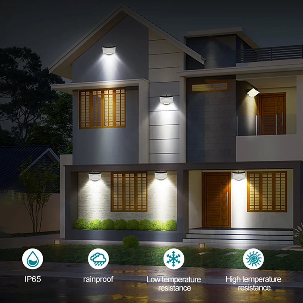 Lámpara Solar 106 LED para Exterior con Sensor de Movimiento Impermeable