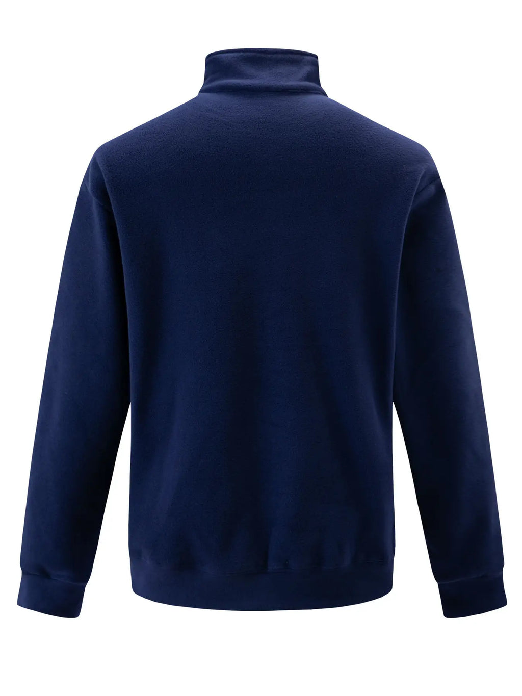 Suéter de forro polar grueso de calidad para hombre, con cuello con cremallera y manga larga, ropa deportiva para hombre, chaqueta softshell para hombre