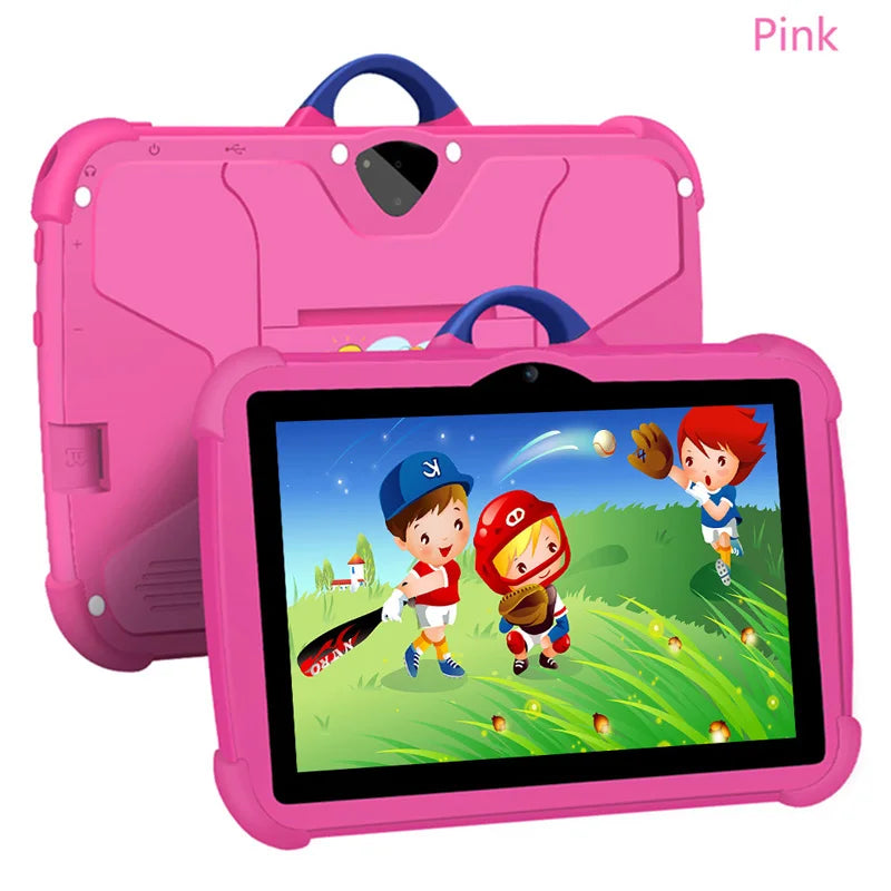 Tableta Infantil 2025 Nueva de 7 Pulgadas con WiFi 5G, Quad Core, 4GB RAM, 64GB ROM, Android, para Aprendizaje y Educación, Regalo Preferido para Niños