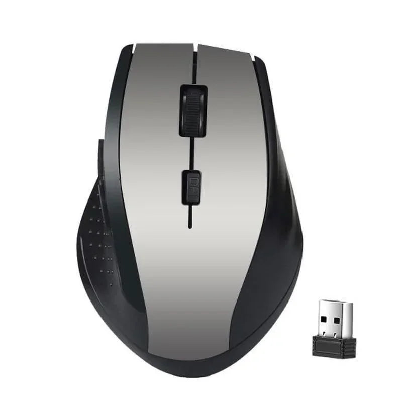 Ratón inalámbrico de 2,4 Ghz para ordenador, ratón para juegos de PC con receptor USB, accesorios para ordenador portátil