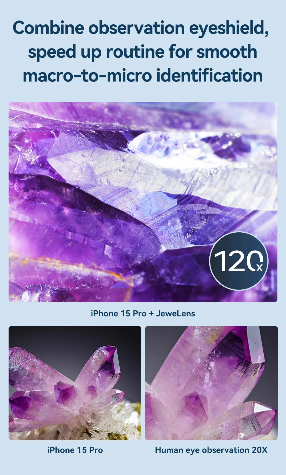 Lente Microscopio 120X APEXEL HD con Luz LED para Smartphones