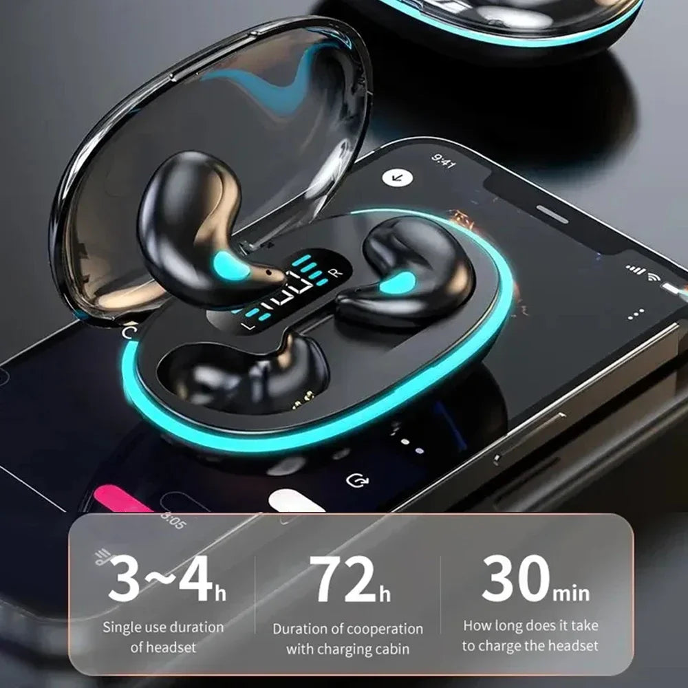 X55 Mini auriculares inalámbricos, cascos con reducción de ruido, Bluetooth 5,3, estéreo, HIFI, música