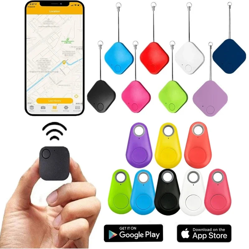 Mini dispositivo de seguimiento, localizador de llaves con etiqueta de aire, localizador de niños, rastreador de mascotas, ubicación, rastreador inteligente Bluetooth, rastreador perdido de vehículos para mascotas y coches