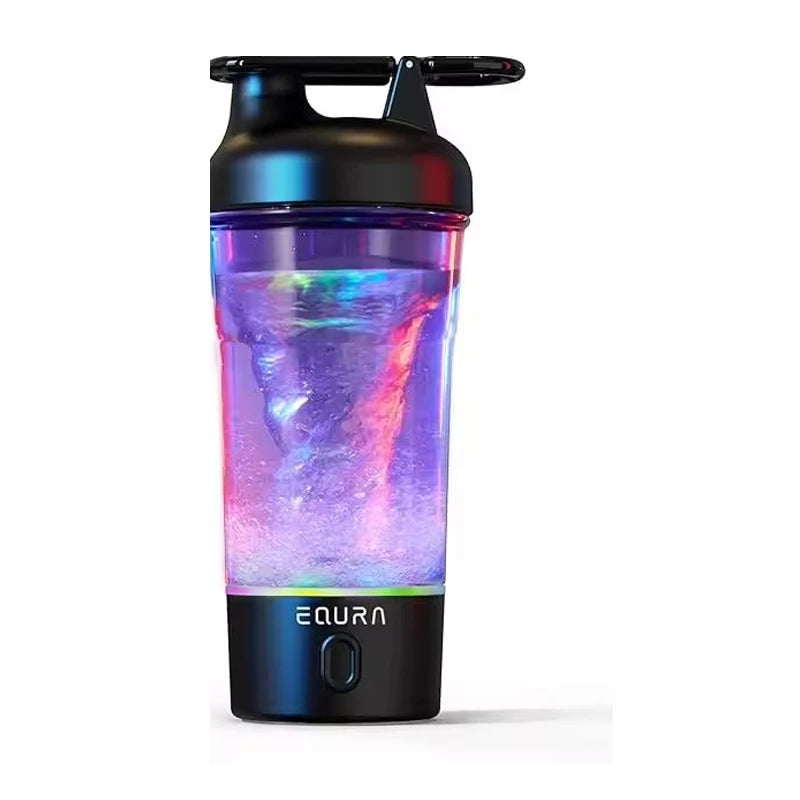 Botella Agitadora Eléctrica 25oz para Batidos de Proteínas con Carga USB-C