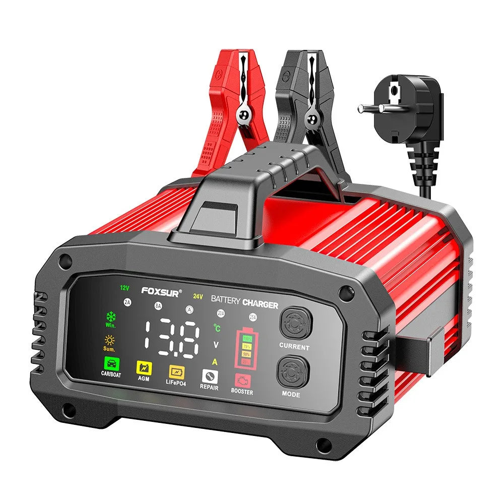 Cargador de Batería Inteligente 25A/15A | 12V-24V | GEL AGM LiFePo4