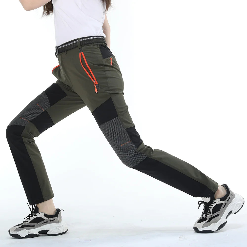 Pantalones de Senderismo Impermeables Ripstop para Mujer