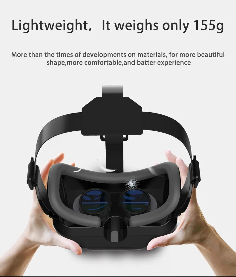 Gafas de realidad Virtual 3D VR, dispositivos de auriculares, lentes de casco, gafas inteligentes para teléfonos inteligentes, teléfono móvil, juego de visor Viar