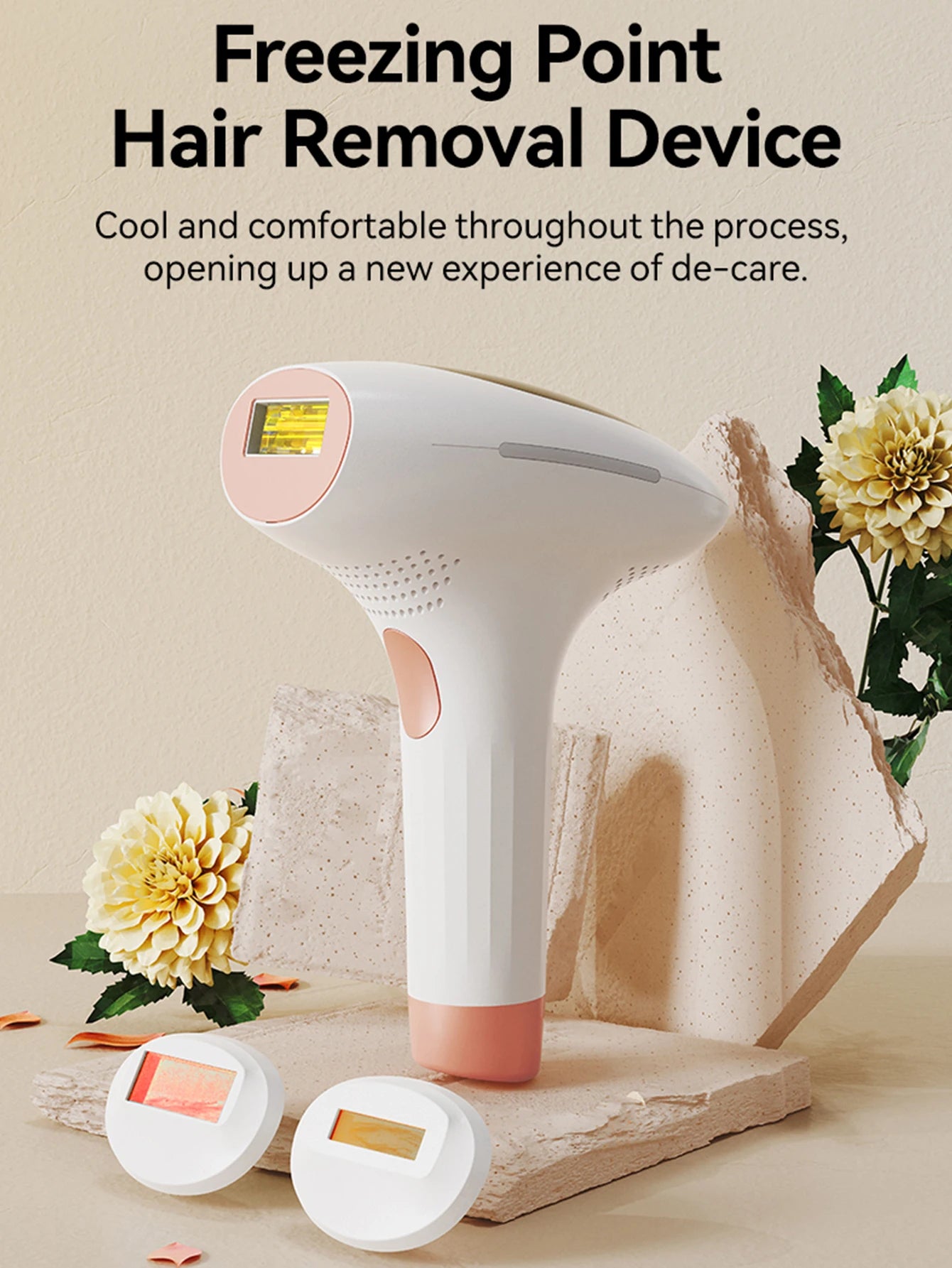 Dispositivo de Depilación IPL 3 en 1 con Enfriamiento por Hielo, 999900 Flashes, Depiladora Láser para Mujeres y Hombres, Uso Doméstico