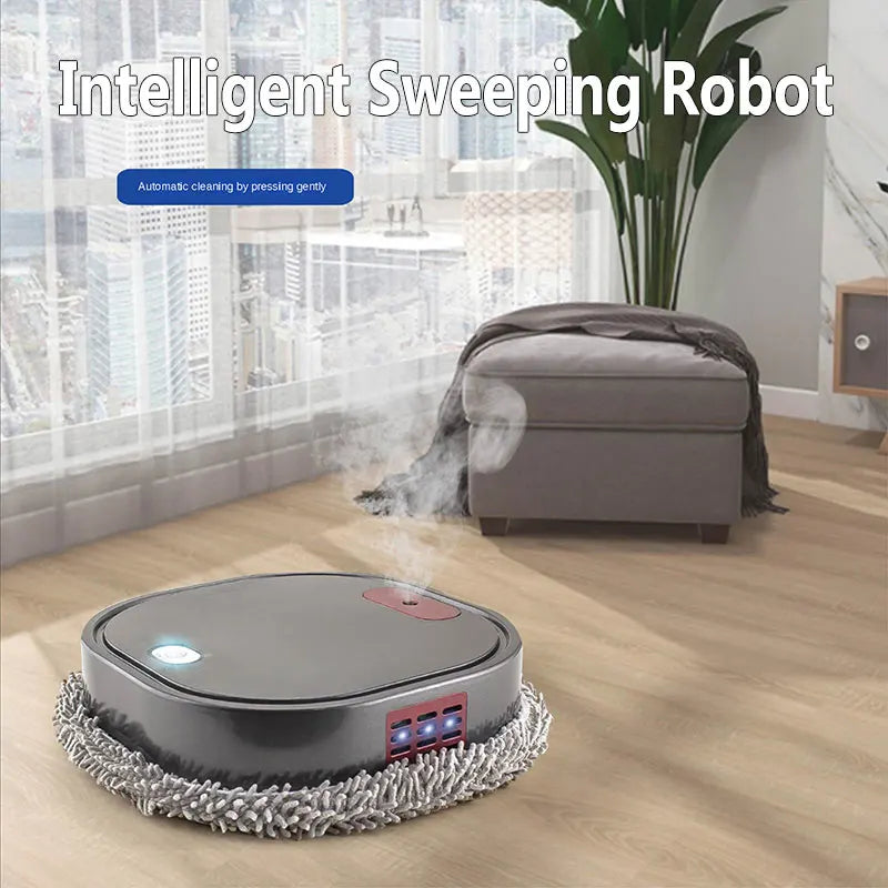 Robot de Limpieza Inteligente 3 en 1, Fregona Húmedo y Seco, Aspirador Recargable